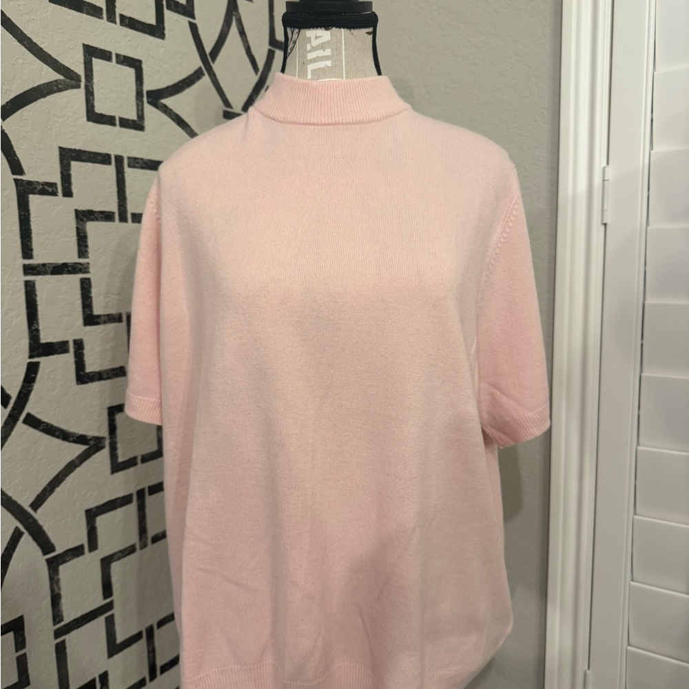 Sag Harbor women’s Light Pink Knit Top plus size 3x